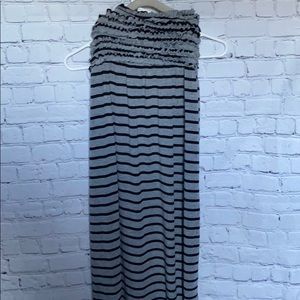 Xhilaration Striped Maxi Dress Size M